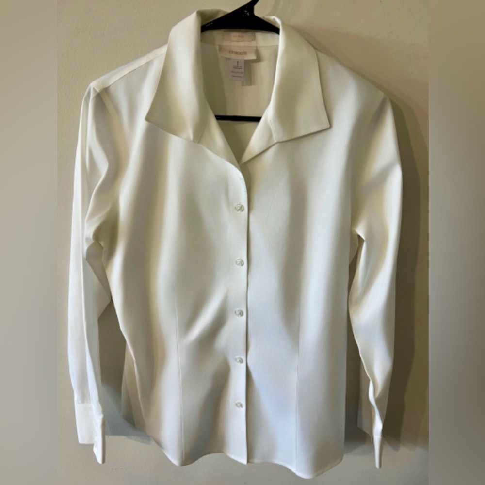 Chico's White Button Down Shirt